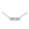 Hanger Kettingen Klassiek S925 Sterling Zilver Damesmode Ketting Mobiele Diamant Luxe Sieraden Cadeau voor Vriendin 230921