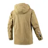 Männer Daunen Parkas 2023 Winter Parka Männer Fleece Dicke Warme Mit Kapuze Militär Jacke Männlichen Vintage Taktische Herbst Mode Solide Khaki feld Winddicht 230922