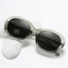 Солнцезащитные очки 2023, овальные, INS, стиль Sweet Cool Girl, маленькая оправа, TR Pin, пружинное зеркало, трендовые оттенки продукта, UV400 Eyewea