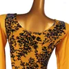 Stage Wear 2023 Latin Dance Leotard Women/Girls/Lady Sexy Salsa Ballroom Tango Cha Rumba Samba Top S035-2