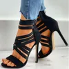 Damesschoenen Pumps Damesschoenen Hoge hakken Damessandalen Rits Mode Zomer Hoge hakken Sexy Dames Peep Toe Schoenen Damespumps 230921