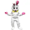 Performance White Rabbit Mascot Fantas