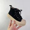 Sneakers Children s Thick Sole Canvas Shoes 2023 Autumn Korean Edition Girls High Top Versatile Casual Board 4 15 Years Old 230922