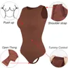 Cintura barriga shaper missmoly bodysuits sexy sem mangas colher pescoço shapewear tanga para mulheres cintura treinador tanques topos magro barriga controle corpo shaper 230921