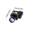 Hoofdlampen Clip-on koplamp Dimbare hoofdlamp Zaklamp Batterij-aangedreven koplamp Verlichtingsaccessoire Buitenbenodigdheden Geel HKD230922