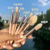 Makeup Brushes Tools 8 Brush Set Mini PU Bag Portable Beginner Blush Eyeshadow Tool 230922