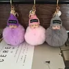 Pluszowe breloki 10pcs Śliczne mini śpiące łańcuchy kluczy do lalki dla kobiet worka zabawka puszysty PO POM Faux Fur Pluszowe breloki 230922