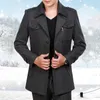 Men's Wool Blends Coat Winter Casual Fashion Gentleman Fleece Male 2023 Detachable Bilayer Long For Men Warm Woolen Jacket 230921