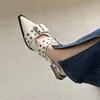 Summer Mid Women ha puntato i sandali grossi tacchi alla moda con marchio di punta di scarpe casual panlive di mujer zapatos 230922 829