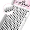 Falska ögonfransar Comango Pointy Base Lashes Premade Volume Fans Eyelash Extension 007mm 8d 10d 12d 14d Sharp Thin Stam Russian Fans Ready 230921