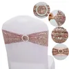 Chair Covers 10pcs Spandex Stretch Cover Bow Tie Sash Decoration For Wedding Party Banquet 15 35cm