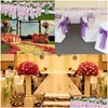 Sashes 100Pcs Chair Organza Bows Wedding Party Supplies Christmas Valentines Decor Sheer Fabric Decoration 230721 Drop Delivery Home Dhmpy