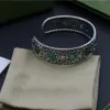 Kvinna armband öppna diamantarmband högkvalitativa silverarmband för kvinna som säljer armband mässingsmodesmycken leverans nrj249f