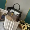 Borsa classica di alta qualità di design di lusso borsa con cerniera portafoglio One Handle borse per cosmetici moda donna borse con frizione Borsa libera la nave