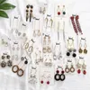 10 paires / lot Mix Style Couleurs Dangle Lustre Mode Boucles D'oreilles Pour DIY Cadeau Artisanat Bijoux Boucle D'oreille EA9017 Shipp247y