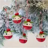 Julekorationer Valery Madelyn 12st Metal Bell Ornaments Red Green Tree Xmas Pendants Year Decoration Noel 221124 Drop Delive Dhpzy