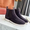 Inverno marca de luxo mulheres homens melão loross tornozelo botas lug sola bezerro vestido de couro festa de casamento martin botas cavalheiro motocicleta bottes EU36-46 com caixa