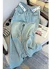 Frauen Jeans 2023 Ripped Baggy Denim Hosen Hohe Taille Lose Koreanische Y2k Streetwear Weibliche Vintage Blau Breite Bein Hosen kleidung