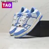 Yeni Erkek Tasarımcı Skel Casual Ayakkabı Üst Düz Alçak Kemikler Sneakers Runner Gerçek Deri Siyah Gri Beyaz Yeşil Leylak Turuncu Kiralık Kırmızı Açık Mavi Lüks Erkek Kadın Ayakkabı