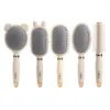 Bath Accessory Set Massage Paddle Brush Detangler Hair Comb For Women Hairdressing With Detachable Handle Easy Cleaning Of Loss