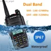 Walkie Talkie Baofeng UV-9R Plus Wasserdichtes Walkie Talkie UHF/VHF Dual Band Transceiver Zweiwegeradio Tragbare Amateurfunkgeräte mit großer Reichweite HKD230922