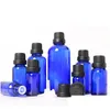 Förpackningsflaskor grossist 2021 Cobalt Blue Glass Euro Droper 5 ml 10 ml 15 ml 20 ml 30 ml 50 ml 100 ml kosmetisk eterisk olja på drop de dhyoi