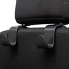 Kancalar 4pcs Araba Koltuğu Başlık Başlığı Askı Depolama Organizatörü Çanak Çantası Çanta Giysileri için Taşınabilir Kanca Bakkal Çantalar