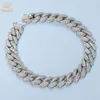 Charm Bracelets WUIHA Hip Hop Rock Solid 925 Sterling Silver Created Diamonds Cuba for Men Women Fine Jewelry Drop 230922