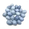 Декоративные фигурки, 1 шт., 30-60 мм, натуральный полированный синий кристалл целестита, в форме яйца, образец камня, целебные камни и кристаллы