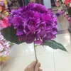 Dekorativa blommor Elegant vit hortensia konstgjorda sidenblomma bröllop centerpieces bukett julprydnad girland hem dekoration 6