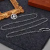 Chains BOCAI S925 Silver Vine Grass Pattern Gold And Contrast Eagle Feather Cross Necklace For Men Women Fashion Jewelry