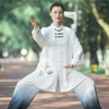 Ethnic Clothing Fashion Tai Chi Uniform Women Men Martial Arts Chinese Traditional Folk Suit Morning Sportswear 31747