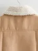 Women s Jackets Front Zipper Lamb Wool Spliced Collar Vest Female Fleece Warm Sleeveless Outerwear Women Fashion Autumn Winter Street Waistcoat 230922