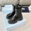 2023 bottes épissé bas talons épais bottes courtes femme sans lacet chaussures à plateforme