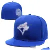 Cappellini da baseball Blue-jays Baseball Uomo Donna Cappello Hip Hop Bones Aba Reta Gorras Cappelli aderenti Rap H6-7.14 Consegna di goccia Accessori moda S Dhxfn