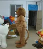 Halloween High quality Brown Bear Mascot Costume Cartoon Fancy Dress fast shipping Adult Size