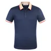 Designer maschile maschile maschile a polo maschile con stampa a contrasto a contrasto contrastante con manicotto corto casual 100% ricamo di cotone marca di cotone in cotone moda polo casual polo casual polo casual