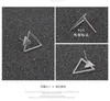 Brincos de garanhão RETTI triângulo geométrico para mulheres moda menina presente 925 prata esterlina jóias alergia
