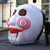 Assustador gigante mal inflável cabeça de palhaço viu filme máscara de palhaço balão para decoração de máscaras de halloween