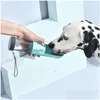 Dog Bowls Feeders 300Ml Portable Pet Water Bottle No Filter Element Large Capacity Leakproof Drinking Drinker Outdoor Travel Suppl Dhmre