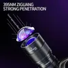 Lâmpadas de cabeça SUPERFIRE HZ01 395NM Roxo / Branco LED Farol com Sensor de Movimento 18650 Bateria Cabeça Falshlight para Pet Manchas Verificador Lanterna HKD230922