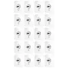 20 Pcs No Screw Sticker Wall Nail Stickers Adhesive Hooks Picture Hanging Rod Acrylic