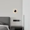 Lâmpada de parede Nordic design moderno interior redondo arandela para banheiro quarto cabeceira escada crianças decoração do quarto led night light luminária