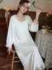 Women's Sleepwear Women Long Sleeve Victorian Nightgowns Night Dress Spring Cotton Ruffles Fairy Pajamas French Vintage Princess Loose