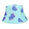 Cappelli a tesa larga in cotone da sole per donna Estate stile coreano versatile cappello a secchiello da viaggio protezione UV esterna berretti da spiaggia modello amore