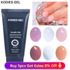 Лак для ногтей KODIES GEL 30 мл Professional Builder UV Gel Polish 3D Poly Construction Gel для наращивания ногтей Белый прозрачный французский маникюр 230921