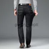 Jeans pour hommes Haute qualité marque vêtements automne hiver nouveauté jean hommes vêtements affaires pantalons décontractés doux Denim pantalon droit 40 J230922