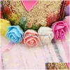 Bandanas 1pcs Tiara Couronne 1er anniversaire Rose Fleur Chapeau Po Props pour photo 1 Drop Livraison Accessoires de mode Chapeaux Foulards Gants WR Dhkfj