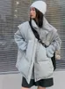 Gilet da donna Gilet invernale ampio Gilet imbottito per donna Streetwear Giacca cardigan senza maniche antivento oversize leggera