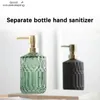 Flüssigseifenspender, Badezimmer-Händedesinfektionsbehälter, tragbarer Glas-Reise-Flüssigkeitsseifenspender, 390 ml, Shampoo-Körperwaschmittel-Spender, Zubehör 230921